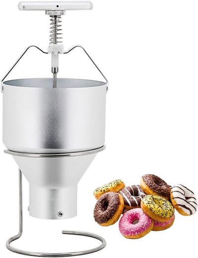 Donut Maker - Beslag Dispenser - Zelf Gebak Maken - 6 Diktes Instelbaar - 2.5 Liter Capaciteit - Zilver