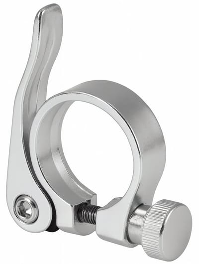 Zadelpenklem Edge ø34.9 aluminium met snelspanner - zilver