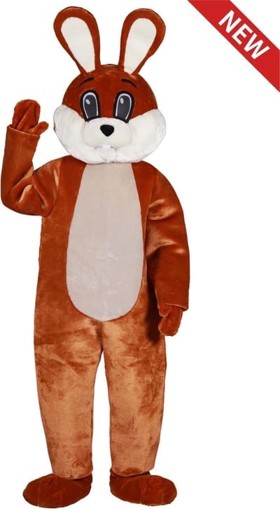 Mascotte deluxe ''Paashaas'', Bruin