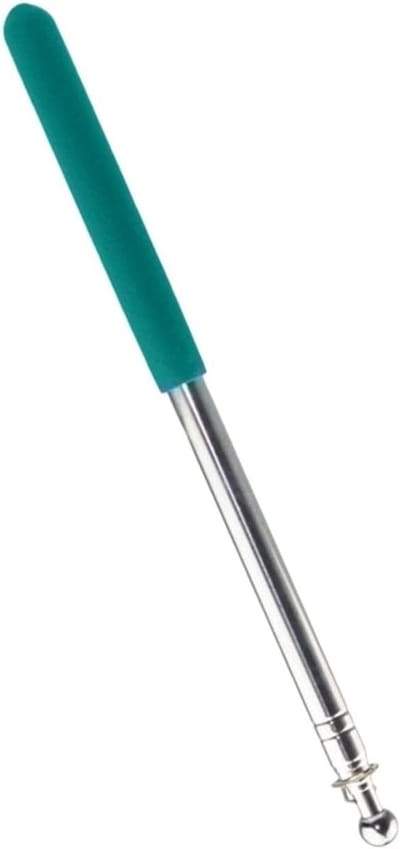 Uittrekbare Vlaggenstok - Telescopische Mast - Reisleiders Gebruik - Roestvrij Staal - 160 cm - Groen