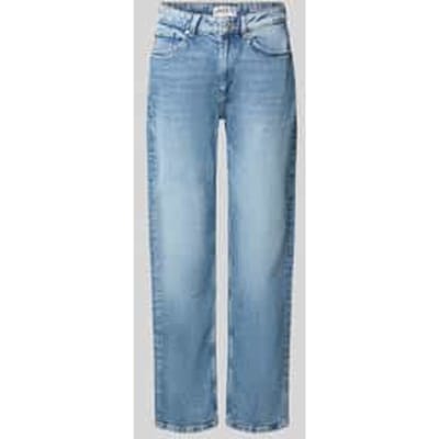 straight fit jeans van katoenmix