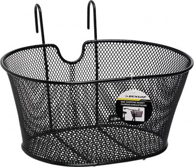 Dunlop Fietsmand - zwart - draadstaal - 38 x 30 x 20 cm