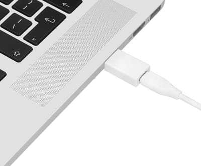 Mobiparts USB-C naar USB-C Adapter - Wit