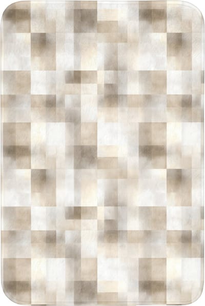 Badmat 60x90 cm - Antislip - Textuur - Linnen - Beige - Badmatten voor badkamer - Badkamermat - Douchemat - Badkamer mat