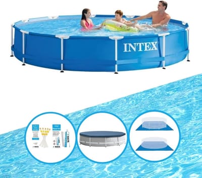 Intex Zwembad Metal Frame 366x76 cm - Inclusief accessoires