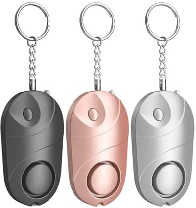 Persoonlijk Alarm met LED - 3 Stuks | 140 dB Veiligheidsalarm voor Kinderen, Vrouwen en Ouderen