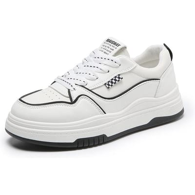 Skateboard Dames Lente Nieuwe Dikzool Koreaanse Stijl Casual Sport All-match Witte Schoenen 40