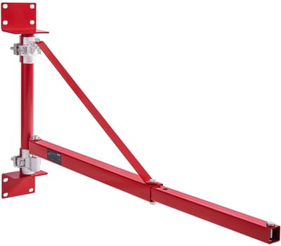 Takel steunarm - Hijshouder - Zware lasten tillen - 180 graden draaibaar - 600 kg capaciteit - Rood