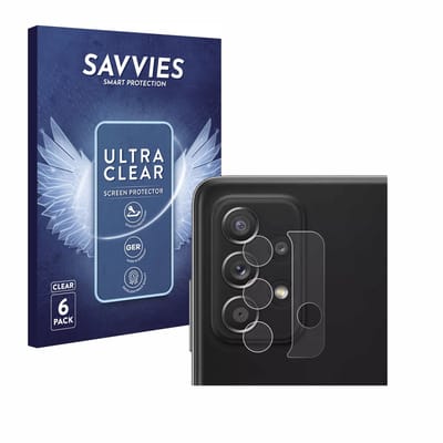 Savvies - Screenprotector voor Samsung Galaxy A52 5G (ALLEEN Camera Lens) - Folie Beschermfolie transparant 6 Stuks