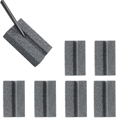 Dart Slijpstenen - Puntenslijpers - Dartpunten Slijpen - V-Groef Ontwerp - 6 Stuks - Grijs