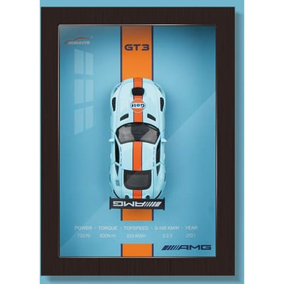 1:32 3D Po Frame Muurhangende Schilderijen Legering Metaal Diecast Modelauto Huis Trend Speelgoed Decoraties Display Valentijnsdag Cadeau