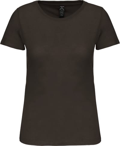 Kariban Dames-t-shirt BIO150IC ronde hals K3026IC - Dark Khaki - S