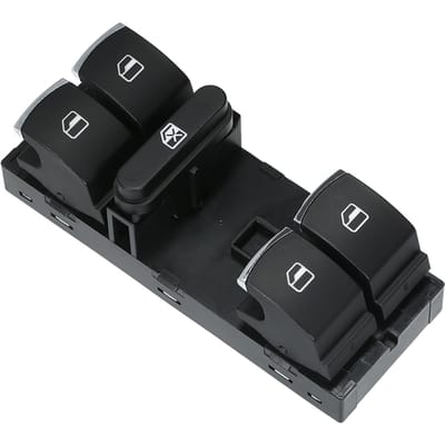 Interrupteur de vitre électrique principal de voiture 5ND 959 857 pour VW CC Tiguan Passat B6 Golf Jetta MK5 MK6 Driver black
