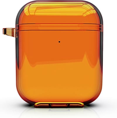 AirPods hoesjes van By Qubix - AirPods 1/2 hoesje Fluorescent series - hard case - oranje Airpods Case Hoesje voor Airpods Airpods 1 Airpods 2 Hoes