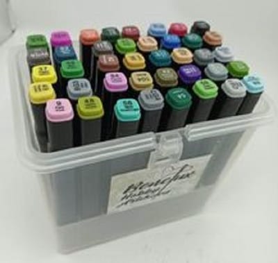 PROMOTIE ( 2de doos gratis )Stiften - Kwaliteit stiften - dubbelzijdige marker - 40 stuks