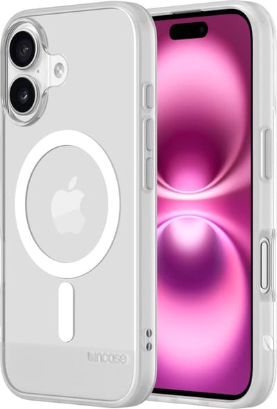 Incase Slim hoesje iPhone 16 – Antimicrobiële bescherming – Ultradun en lichtgewicht – 3m valbescherming - Transparant