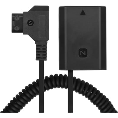 Andoer D-Tap naar NP-FZ100 DC-koppeladapter Volledig gedecodeerde vervanging van dummy-batterijaccessoire voor for Sony zwart