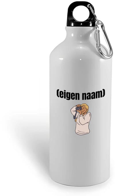 Hacebo® - fotograaf vrouw met eigen naam waterfles - Fotograaf - fotografen - leuk cadeau voor iemand die houd van foto's maken - cadeau - kado - water fles - 400ML