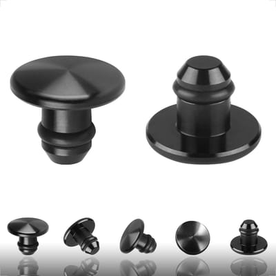 Blindpluggen M10 - Spiegelgaten Afdekken - Motorfiets Aanpassen - CNC Aluminium - Universeel M10 - Zwart