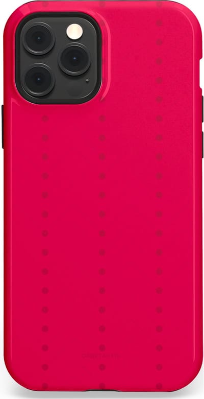 Casetastic Hoesje Geschikt voor Apple iPhone 12/12 Pro Magsafe - Stijlvolle Beschermende Duo-layer Case - Ritmisch rood