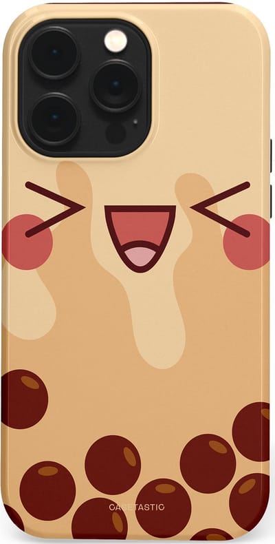Casetastic Hoesje Geschikt voor Apple iPhone 14 Pro Max Magsafe - Stijlvolle Beschermende Duo-layer Case - Smeltende caramel bolletjes