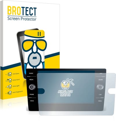 BROTECT - Screenprotector voor Volkswagen Tiguan II Allspace 2017-2021 Discover Media 8" - Folie Beschermfolie Beschermglas matte