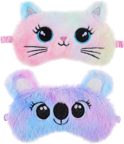 Pluche Slaapmasker voor Kinderen - Kleurrijk en Zacht - Dieren Blinddoek voor Slaap, Reizen en Naps - Perfect Cadeau voor Meisjes en Jongens