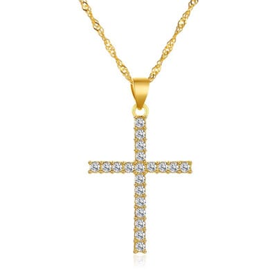 Ketting met Kruis Goudkleurig - Geloof Hanger - Pax Amare