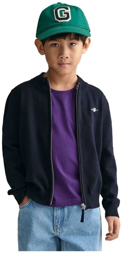 Gant 884031 Trui Met Volledige Rits Blauw 12-24 Months Kinderen