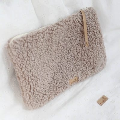 Babyly Teddy Luier Organizer - Luieretui - Teddy Stof - Taupe
