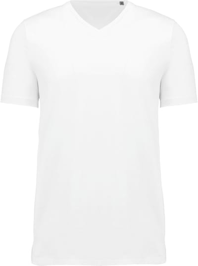 Kariban Heren-t-shirt Supima® V-hals korte mouwen K3002 - White - 3XL