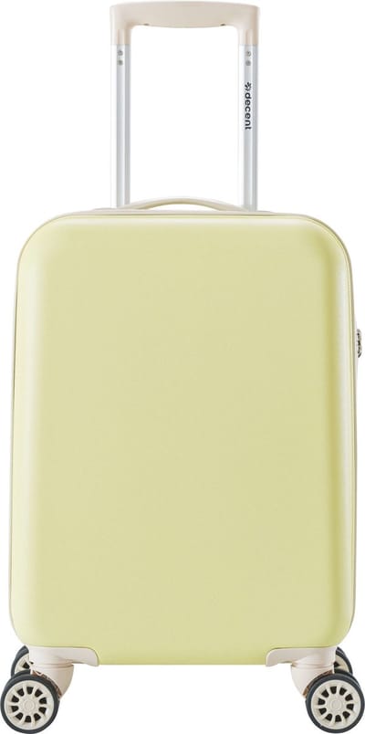 Decent STAR-MAXX Handbagage koffer 55x35x20 - Handbagage trolley - Lichtgewicht koffer - Reiskoffer - Veilig TSA Cijferslot – Pastel Geel