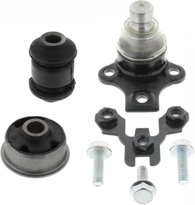 Reparatieset draagarm - Bussen scharnier - Onderstel Reparatie - Met bevestigingsmateriaal - 19 mm conus - Zwart