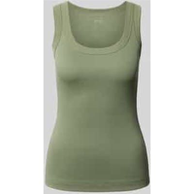 Tanktop in riblook met ronde hals