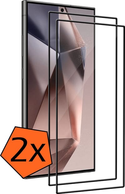 Screenprotector - 2 Stuks - Geschikt voor Samsung Galaxy S24 Ultra - Full Cover - Gehard Glas - Beschermglas - Tempered Glass - Screen Protector