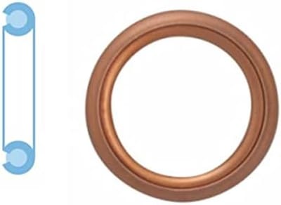 Motorblok Pakking - Afdichtring Oliecarter - Voertuig Onderhoud - Koperen Materiaal - 20 mm Buitendiameter - Koper