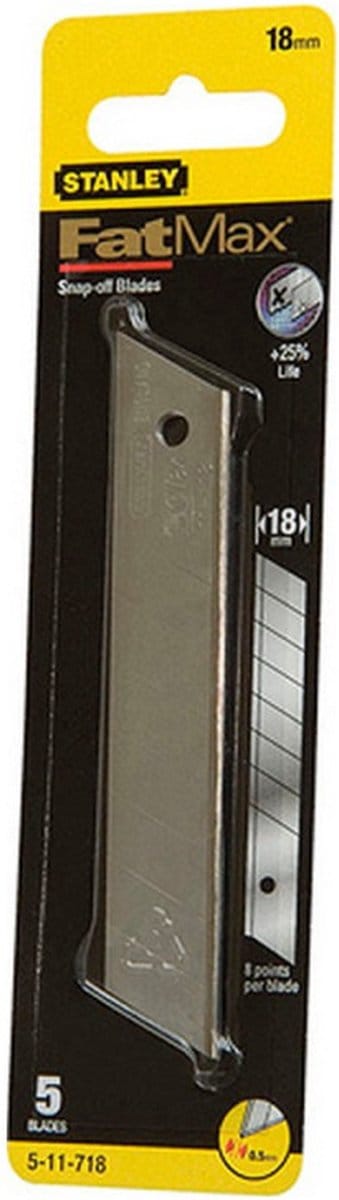 STANLEY FatMax Reserve Afbreekmessen - 18mm - 5 Stuks