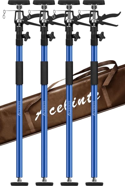 Steunpaal - Ondersteuningssysteem - Klus Klussen - Snel Verstelbaar - 127cm tot 300cm - Zwart