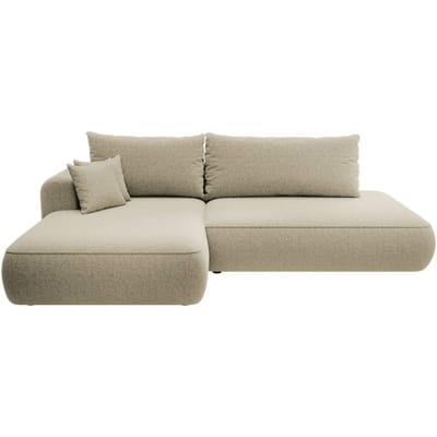 Hoekbank met slaapfunctie Fermizzi links chenille | Selsey Design