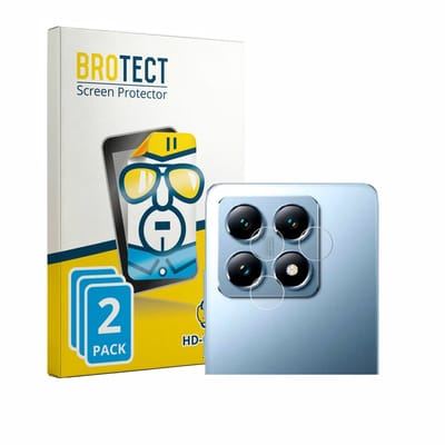 BROTECT - Screenprotector voor Xiaomi 14T Pro (ALLEEN Camera Lens) - Folie Beschermfolie transparant 2 Stuks