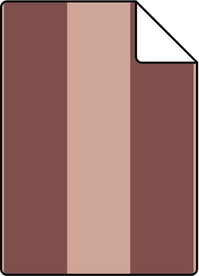 Proefstaal ESTAhome behang strepen bordeaux rood en roze - 26.5 x 21 cm - 131979-S