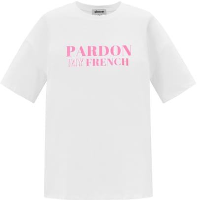 Comfortabel Cotton Vrouwen T-shirt met Grafische Tekstprint - Roze - Maat S