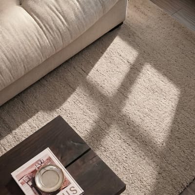 DÉJA Living Vloerkleed 160x230cm - Laagpolig Beige Polypropyleen - Biren