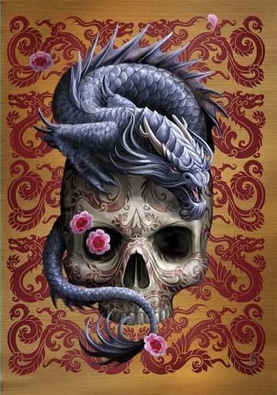 Anne Stokes Wenskaart Oriental Dragon