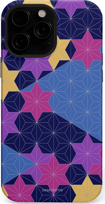 Casetastic Hoesje Geschikt voor Apple iPhone 13 Pro Magsafe - Stijlvolle Beschermende Duo-layer Case - Sterrenlijn