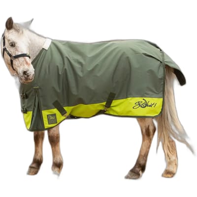 Harry's Horse Turnout deken Stout! Lime 0gr Armygreen - 125 - Regendeken