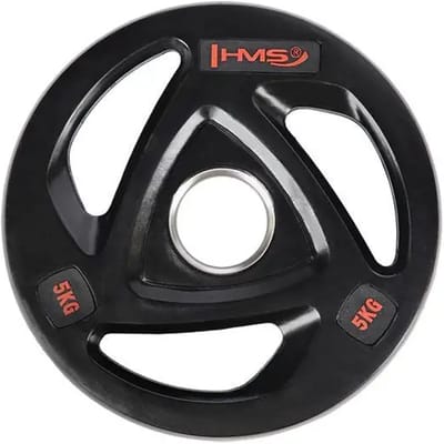 HMS TOX Serie - Zwarte Olympische Halterschijf - 5 kg - Rubbercoating