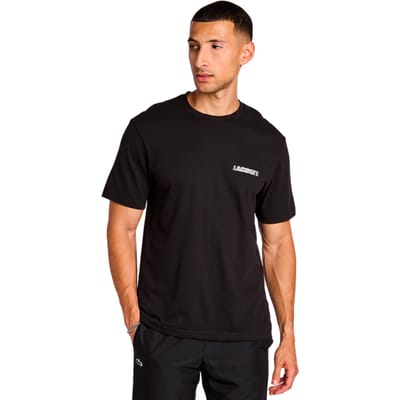 Lacoste Urban Logo T-shirts Heren - Zwart - Maat XS - Katoen Jersey