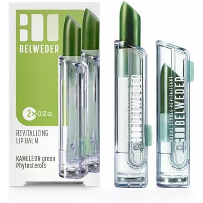 Belweder - 2 Roze Verkleurende Revitaliserende Lippenbalsem / Magic Lipstick - Kameleon Groene Fytosterolen - 2 Stuks in 1 doosje verpakt