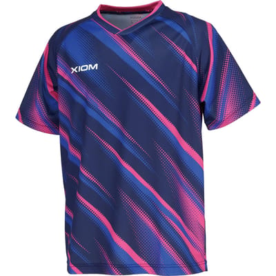XIOM Tafeltennis Wedstrijdshirt Fort Shirt Tafeltennis Goedgekeurd Unisex S GAS00003 J.T.T.A (Japanse Vereniging) Marineblauw/Roze (031) blue